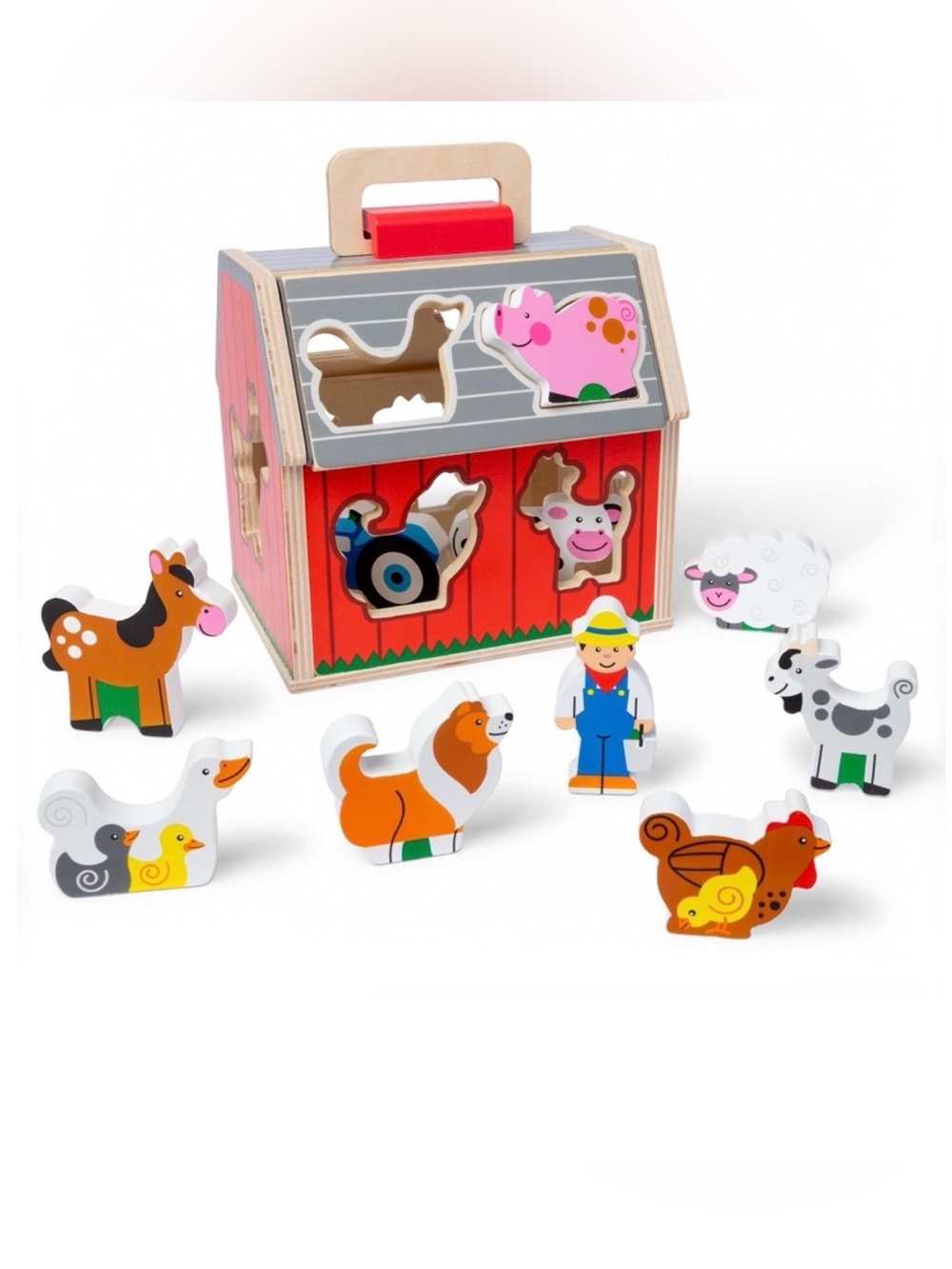 Melissa & Doug Take Along Sorting Barn